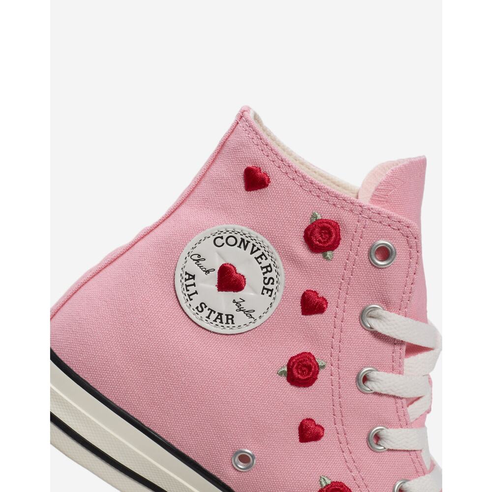 NEW Converse Chuck Taylor All Star V Day Pink Girls Kids Size 7Y Women’s 8.5 - Picture 7 of 9